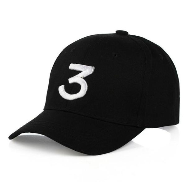 New Chance The Rapper 3 Dad Hat Berretto da baseball Strapback regolabile Cappellini da baseball NERI9574549