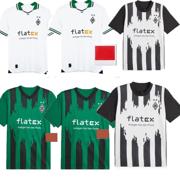 23 24 Borussia Monchengladbach Camisas de futebol FÃS VERSÃO DO JOGADOR 2023 Home Gladbach ELVEDI PLEA ZAKARIA NEUHAUS GINTER THURAM MEN KIT FOOOTBALL CAMISAS