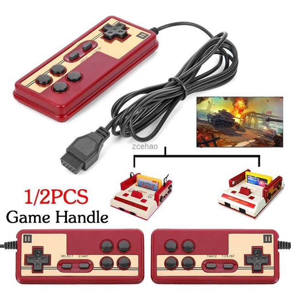 Controladores de jogo Joysticks 8 Bit 9Pin Gamepad Wired Game Handle Controller Gaming Joystick para Coolboy Subor NES FC Retro Game Console Control Joystick