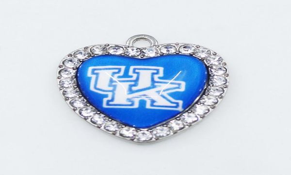 ABD Futbol Üniversitesi Takımı Kentucky Wildcats Dangle Charms DIY Kolye Küpe Bilezik Bangles Düğmeleri Spor Takı Aksesuarları2660524
