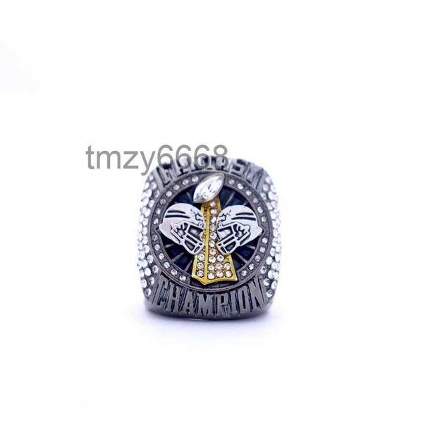 Fantasy Football Championship Ring Gunmetal und Gold Tone Award für Ffl Champion256s RM9U