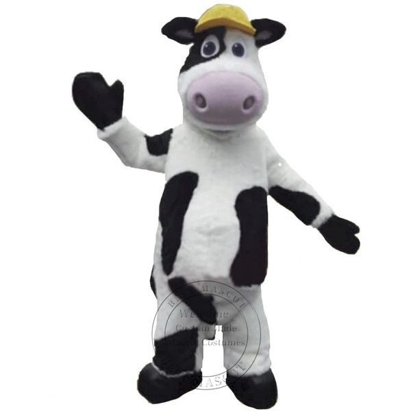 Costume della mascotte della mucca bella adulta di Halloween per la personalizzazione del supporto di spedizione gratuita per la vendita della mascotte del personaggio dei cartoni animati del partito