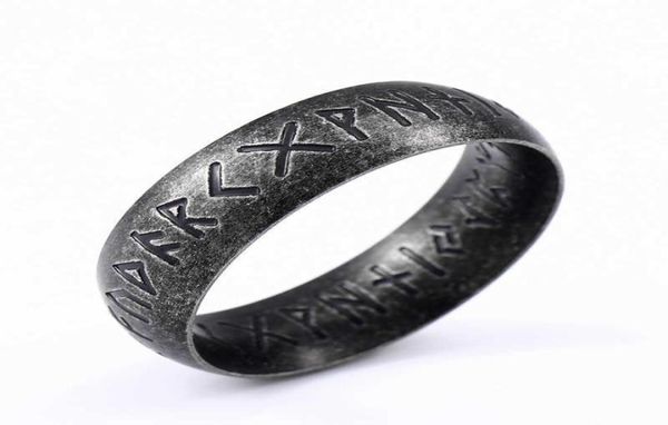 Beier 316l Edelstahl Mode Stil Männer Doppel Brief Rune Worte Odin Nordischen Viking Amulett Retro Ringe Schmuck Lrr141 Q07083922938528