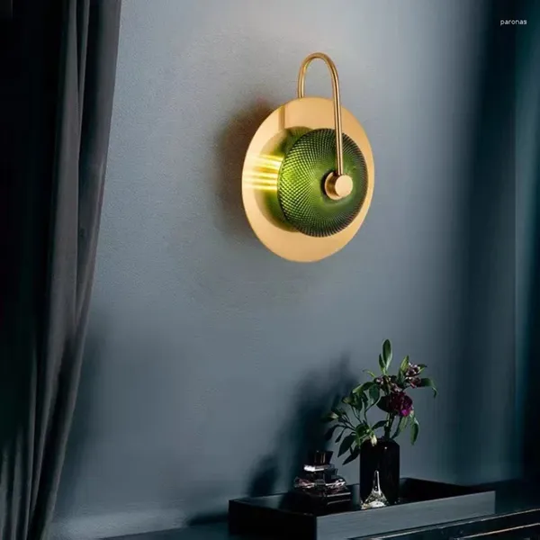 Wandleuchte Nordic Wohnzimmer Licht Luxus-Stil Hintergrund El Bett und Frühstück moderne minimalistische Schlafzimmer Nachttisch