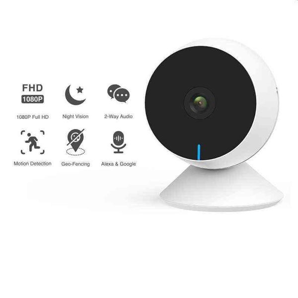 Câmeras IP Mini Câmera Wifi Webcam Baby Monitor com Detecção de Movimento Som 2 Way O Night Vision Smart Home Vigilância Drop Delive Dh9Eb