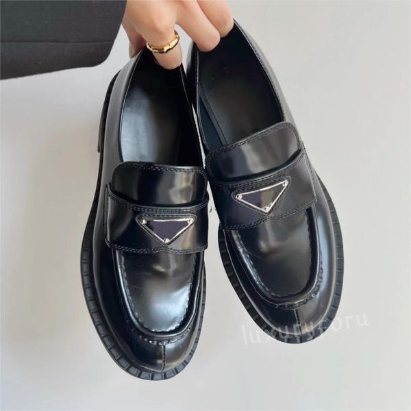 Designer mocassins monolith escovado couro mulheres mocassins deslizamento em sapatos mulheres oxford borracha grossa luxo fosco lug sola plataforma festa sapato de casamento