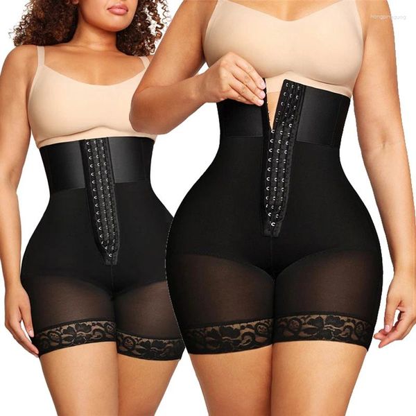 Intimo modellante da donna Vita alta Mutandine modellanti Hip Gluteo Sollevatore Pantaloncini per il controllo della pancia Sexy Pizzo Shapewear Guaine dimagranti Donna Intimo