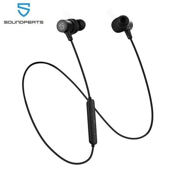 Kulaklıklar Soundpeats Q30 HD+ Bluetooth Kulaklıklar Aptxhd Stereo Kablosuz V5.2 Manyetik Kulaklıklar IPX5 Swoof Earbuds MIC ile