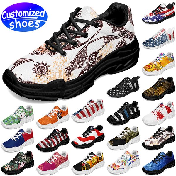 Maßgeschneiderte Schuhe Liebhaber New London Chunky Free Rabbit Cartoon DIY Schuhe Retro Freizeitschuhe Männer Frauen Schuhe Outdoor Sneaker Blau Rot Große Größe EUR 36-48