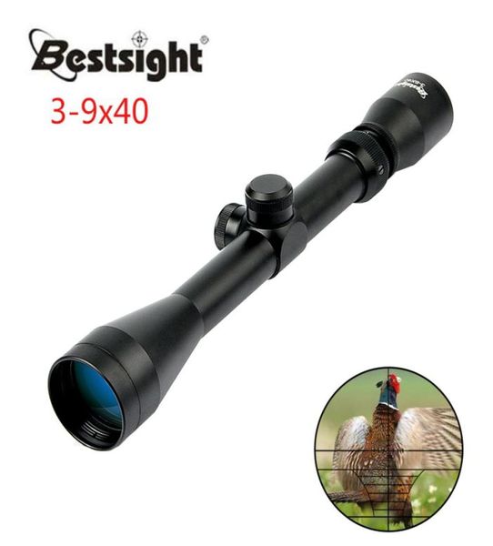 39x40MM Riflescope Mira Óptica Sniper Deer Hunting Scopes Rifle Scope com 11mm ou 20mm Rail Mount6639974