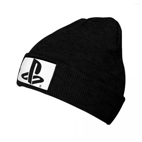 Berets Jogos Console Logo Beanie Chapéu Harajuku Desgin Malha Kpop Térmica Elástica Homens Mulheres Caps Inverno Impresso Legal Bonnet Chapéus Presente