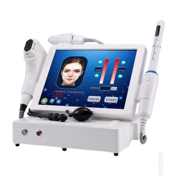 4D Hifu 3 in 1 macchina per la bellezza del viso lifting e rassodante ad ultrasuoni a radiofrequenza antietà