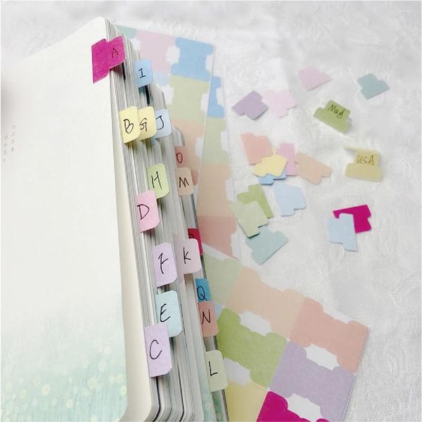 Confezione regalo 10 fogli Indice adesivi Libro Kawaii Multifunzione Diario Planner Classificazione Segni Etichetta etichetta scrapbooking fai da te