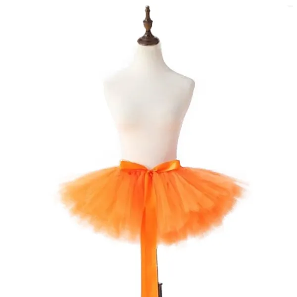 Saias Bowknot Belt Mini Petticoat Carnaval Vestido Multicamadas Malha Tulle Tutu Ballet Dnacewear Puffy Fluffy Curto Plissado