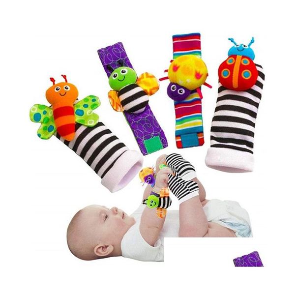 Filme Tv Plüschtier P Spielzeug Tiere Baby Socke Rassel Socken Sozzy Handgelenk Rasseln Fuß Finder Babys Lamaze 4 Teile/satz Drop Lieferung Spielzeug G Dh8W5