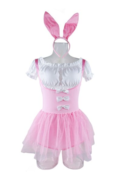 Mini abiti casual rosa Kawaii abiti da donna abiti da festa costumi porno sexy cosplay anime YW0X