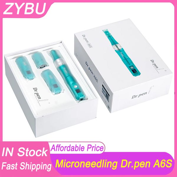 Dr Pen A6s Profesyonel Mikro Kuzgun Rulo Dermapen 2 PCS İğne Kartuşu Kablosuz Derma Pen Micro İğne Damgası Cilt Bakım Araçları Mezo Terapi Güzellik Makinesi
