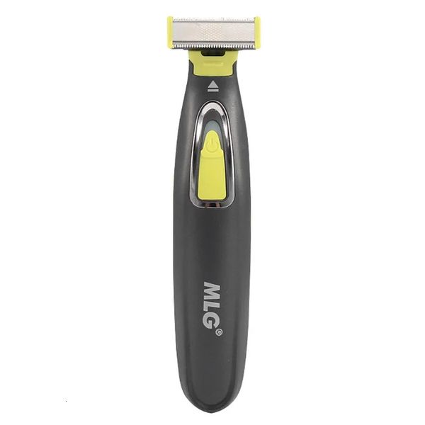 Rosto corpo barbeador elétrico para homens lavável barba corpo trimmer molhado seco bola navalha elétrica rosto máquina de barbear recarregável 240111