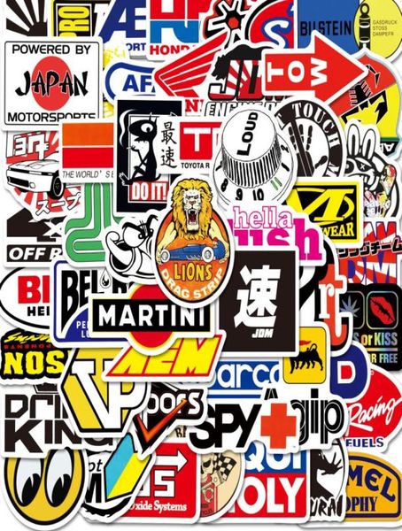 100 Teile/los Coole Marke Logo Aufkleber Wasserdicht Skateboard Auto Gitarre Motorrad Gepäck Koffer Graffiti Aufkleber Kind Spielzeug 9879326