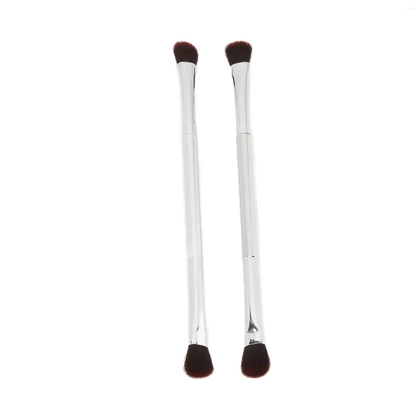 Make-up Schwämme Nase Kontur Pinsel Doppelseitige Ergonomische Lidschatten Set Silber Kosmetische Werkzeug Für Künstler Hochzeit Party