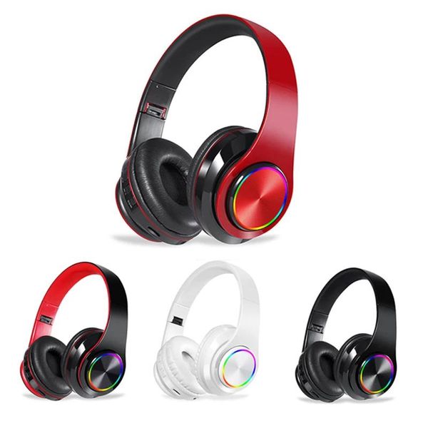 Kopfhörer/Headset, faltbar, kabellos, Bluetooth-Headset, Stereo-Kopfhörer mit Mikrofon, unterstützt SD-Karte, FM, für Xiaomi iPhone Sumsamg Phone PC