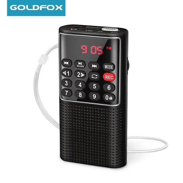 Radio Neue Mini Tragbare Tasche FM Radio Handheld MP3 Walkman Radios mit Recorder Wiederaufladbare Batterie Für Walkman Gehen Wandern