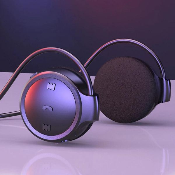 Kulaklıklar Aimitek Kablosuz Bluetooth 5.0 Kulaklıklar Spor Stereo Kulaklıklar Mp3 Boyun Bandı Kulaklıkları TF Kart Yuvası Telefonlar için mikrofonlu