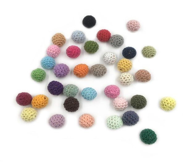 DIY Baby Teether Toys Accessories Kit 16mm Mixed Colour Crochet Beads Blending Creative dom For Baby Teething Necklace Decorat4673307