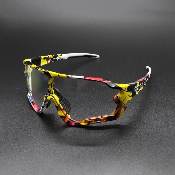 Occhiali da sole Pochromic Auto Lens TR90 Sport Ciclismo Scolorimento Occhiali Uomo Donna MTB Road Bike Bicicletta Occhiali polarizzati 240111