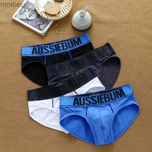 Calções masculinos cuecas masculinas de algodão sexy roupa interior masculina roupa de banho 2020 produtos mais vendidos calções de natação masculinos aussiebumL240111