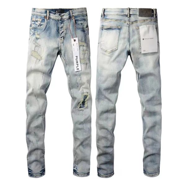 Jeans designer jeans para mens calça jeans empilhados homens baggy denim lágrimas europeu jean hombre mens calças calças motociclista bordado rasgado para tendência