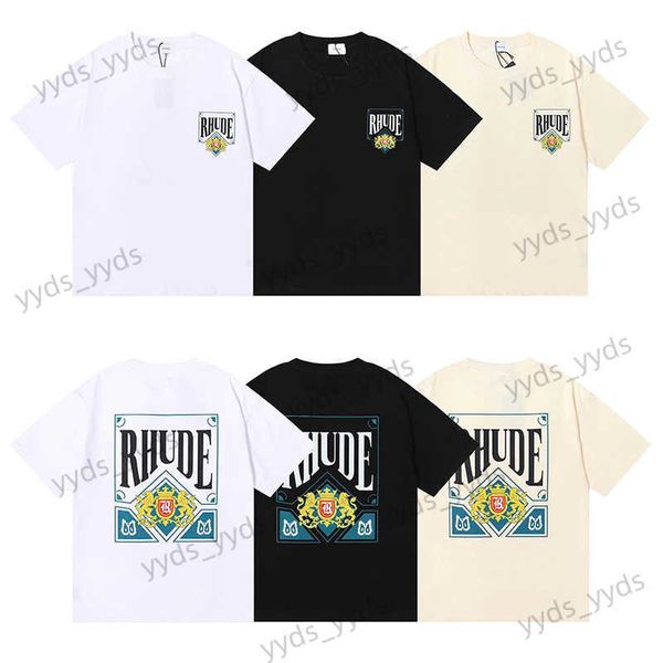 Homens camisetas Ao ar livre lazer marca jogando cartão impressão camiseta de alta qualidade homens mulheres 1 1 oversized camiseta hip-hop moda camiseta t240112