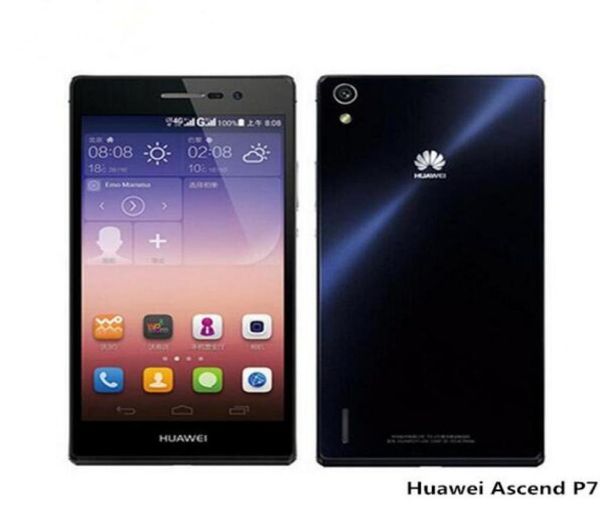 Оригинальный сотовый телефон Huawei Ascend P7 4G LTE, 2 ГБ ОЗУ 16 ГБ ПЗУ, четырехъядерный процессор Kirin 910T, Android 44, 50 дюймов, камера 130 МП, умный мобильный телефон P1035087