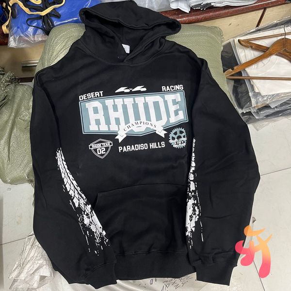 Real Photo Kapuzenpullover, Briefdruck, schwarzes Sweatshirt, Baumwolle, lässig, Übergröße, Herren- und Damenbekleidung, Hoodies