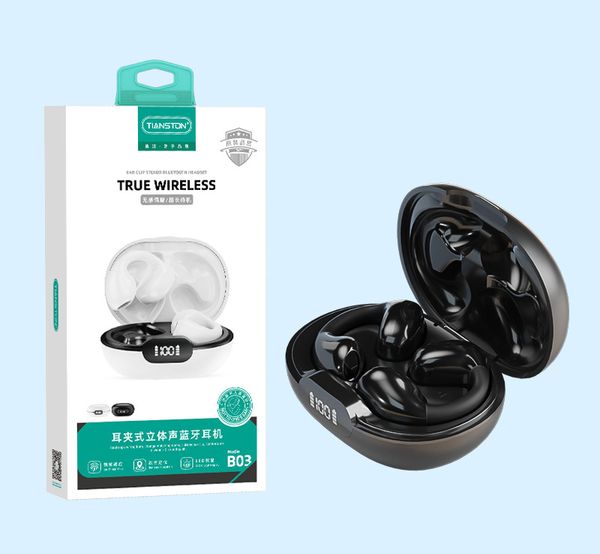 Nuovo Clip-on Alto Livello di Aspetto Vero Sport Senza Fili Auricolari per Cellulari con Orecchio a Lunga Durata Stereo TWS Auricolare Bluetooth 16L3W