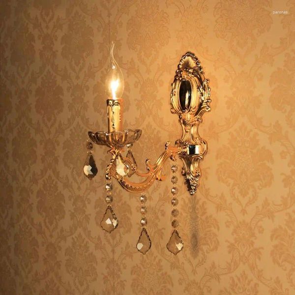 Wandleuchte 2024 Verkauf Banheiro Eu-Stil einseitig golden montierte Innenlampen Beleuchtung für Zuhause mit E14-LED-Kerzenlampe 110 V/220 V