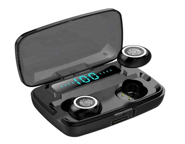 M11 TWS Drahtlose Bluetooth-Kopfhörer V50 IPX7 Wasserdichte Ohrhörer 3600 mAh Power Bank mit LED-Digitalanzeige Binauraler HD-Anruf für 3937434