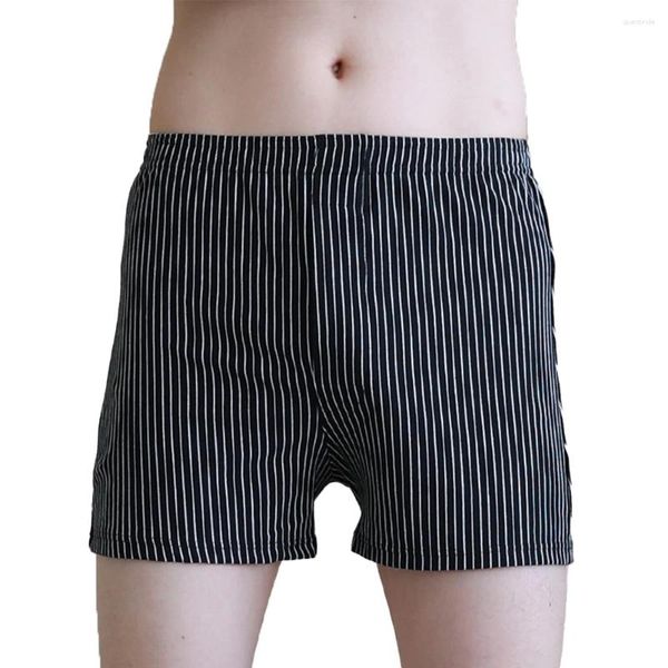 Unterhosen Sexy Gestreifte Männer Unterwäsche Bequeme Boxershorts Lockere Passform Männliche Höschen M 3XL Größen Mehrere Farben erhältlich