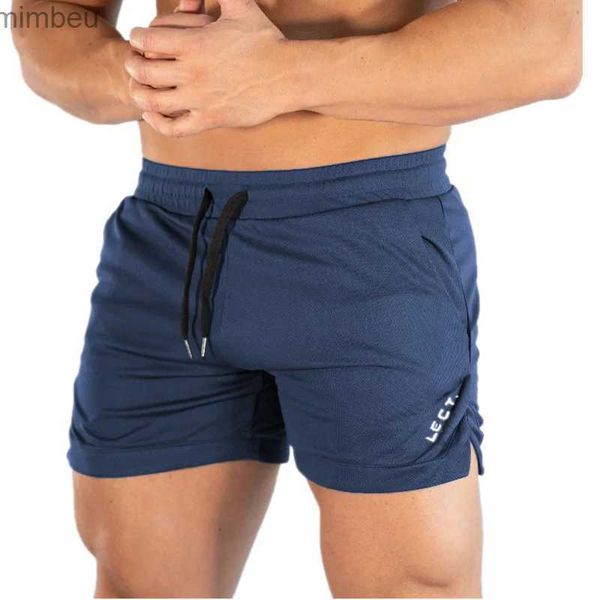 Shorts masculinos de pouco peso shorts quentes correndo jogger ginásio shorts de fitness secagem rápida estiramento fabricsl240111