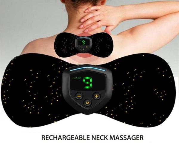 Zervikales Massagegerät, tragbares Nacken- und Rückenmassagegerät, elektrisches Nackenmassage-Patch, wiederaufladbares intelligentes Nackenentspannungsgerät 2204268801300
