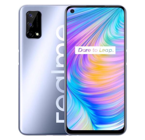 Original realme q2 5g telefone móvel 6gb ram 128gb rom mtk 800u octa núcleo android 65quot tela cheia 480mp face id impressão digital s2074357