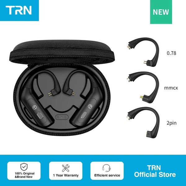 Cuffie TRN BT20XS Wireless Bluetooth 5.3 Auricolari HIFI Modulo Cavo di aggiornamento 2PIN/MMCX Connettore Sostituibile Spina Gancio per l'orecchio per Moondrop