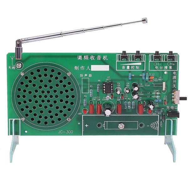 Радио FM-радио DIY Kit RDA5807 FM-радиоприемник 87 МГц-108 МГц Частотная модуляция TDA2822 Усилитель мощности