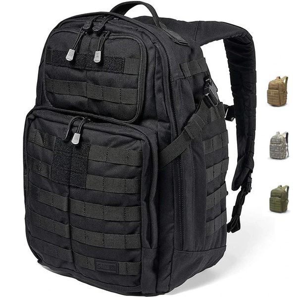 Zaino tattico militare Molle Pack Borsa militare per uomo CCW e scomparto per laptop 45 litri Nero 240111