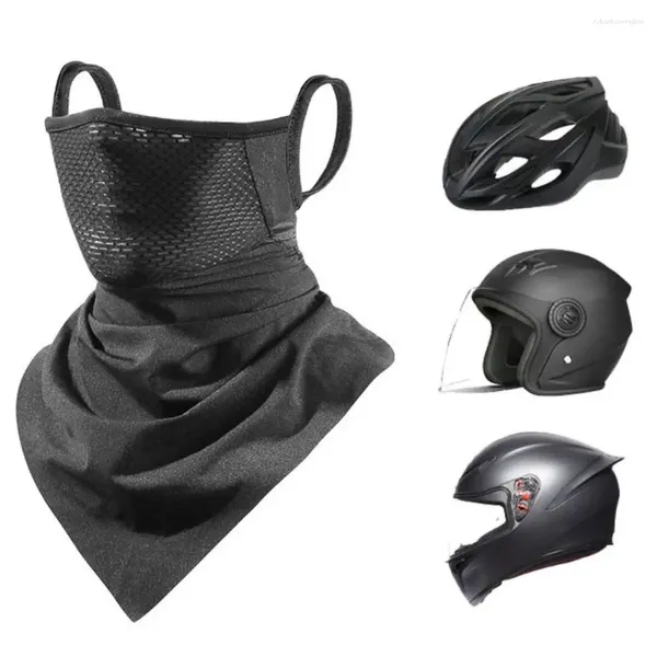 Cappellini da ciclismo Maschera estiva Maschera per il viso estiva 3 colori di alta qualità Accessori per la protezione solare traspirante anti-sudore in seta di ghiaccio