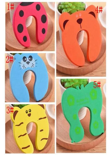 Cartoon Tiere Kind Finger Ecke Schutz Baby Schlösser Infant Sicherheit Schutz Tür Stopper Kinder Nette Tür Stoppt6891591