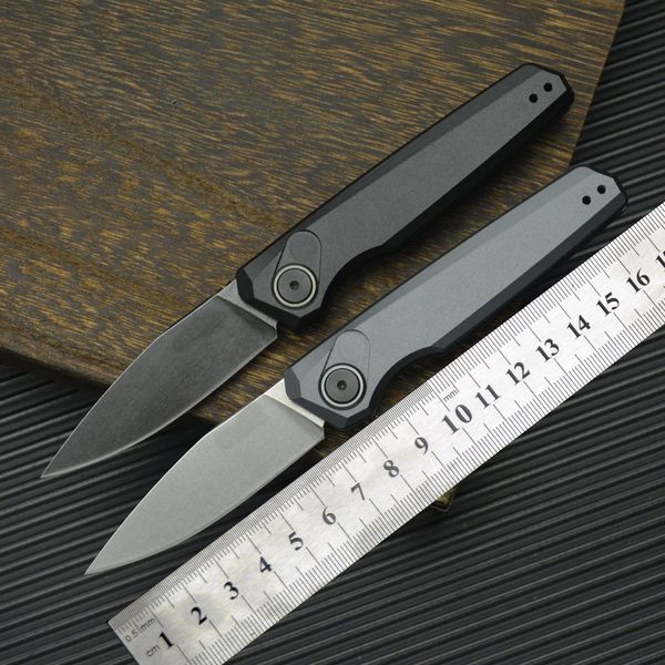 Yeni 7551 Katlanır Bıçak Yüksek Sertlik Stonewash 9CR18MOV 58HRC Blade 6061 Alüminyum Alaşım Sap Mini Dış Mekan Taşınabilir EDC Kamp Knifi 484