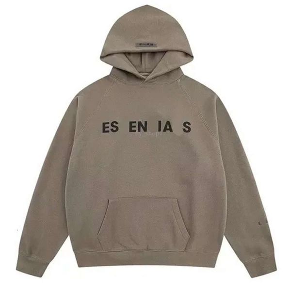 Essentialsweatshirts conjunto masculino estilo grosso 24s designer hoodie pulôver moletom solto t camisa shorts homem clássico essencialshoodie masculino 207