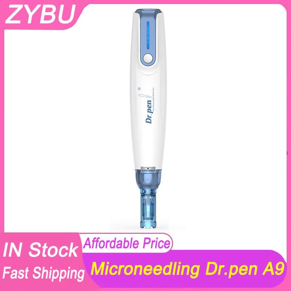 Wireless A9 Dr.Pen Ultima Originale Dr pen Derma Microneedle Roller 12 pin Cartuccia Ago 6 velocità Professionale Micro Needling Stamp Cura della pelle Dermapen Meso Therapy