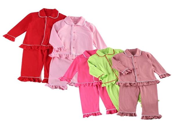 pigiameria per bambini pigiama da notte per ragazzi pigiama pigiama da notte set da salotto pigiama per bambina con volant set pigiama per bambini C11167161444